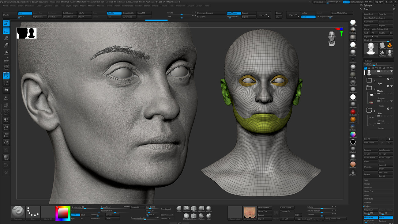 Download Zbrush head sculpt